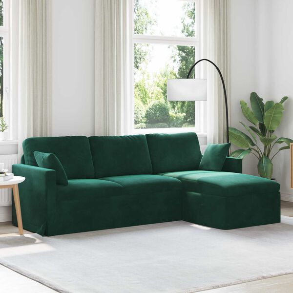 vidaXL Sofa M&oslash;rkegr&oslash;n