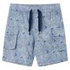 vidaXL Shorts til b&oslash;rn str. 104 med sn&oslash;re m&oslash;rkebl&aring;