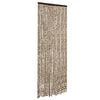 vidaXL flueforh&aelig;ng 90x200 cm chenille beige og brun