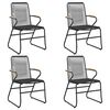 vidaXL havestole 4 stk. 58x59x85,5 cm PVC-rattan sort