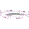 vidaXL Sengestel Voks brun 180 x 200 cm Massiv fyrretr&aelig;