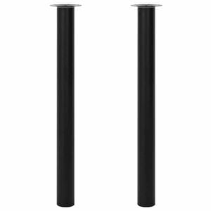 vidaXL teleskopiske bordben i sort 710 mm - 1100 mm