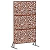 vidaXL Privatlivssk&aelig;rm 100 x 50 x 180 cm Cortenst&aring;l Rusten