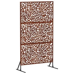 vidaXL Privatlivssk&aelig;rm 100 x 50 x 180 cm Cortenst&aring;l Rusten