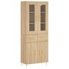 vidaXL h&oslash;jskab 69,5x34x180 cm konstrueret tr&aelig; sonoma-eg