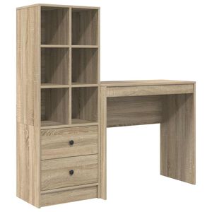 vidaXL Bord Sonoma eg 125,5 x 40 x 127 cm 2 stk.