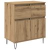 vidaXL Sideboard Artisan Egetr&aelig; 60 x 35 x 70 cm Ingeni&oslash;rt tr&aelig; og jern