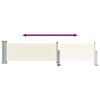 vidaXL sammenrullelig sidemarkise 60 x 300 cm cremefarvet
