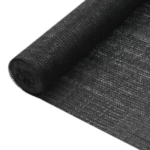 vidaXL afsk&aelig;rmning 1,2x10 m HDPE 75 g/m&sup2; sort
