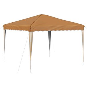 vidaXL Pop-up Festtelt Beige 288 x 288 x 245 cm Oxford stof