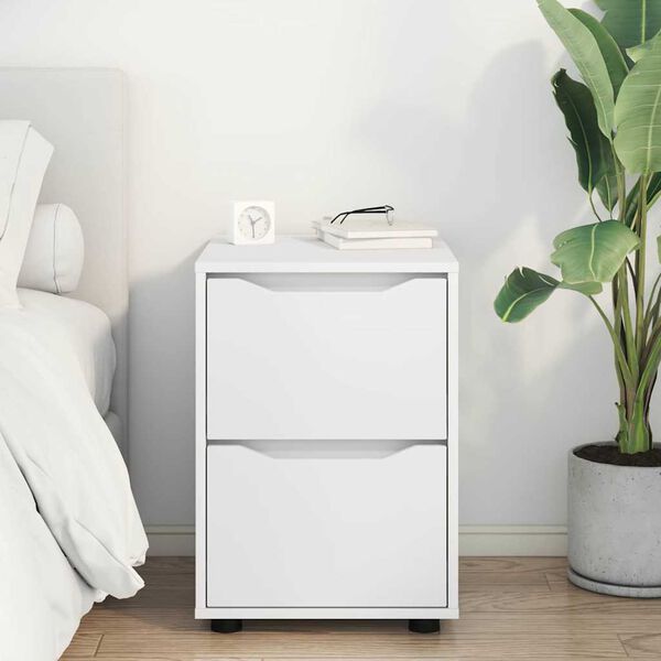 vidaXL Opbevaringsskab Hvid 40 x 48 x 57 cm Konstrueret træ