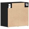 vidaXL Sko skab 2 pcs Sort eg 52 x 30 x 50,5 cm Konstrueret træ