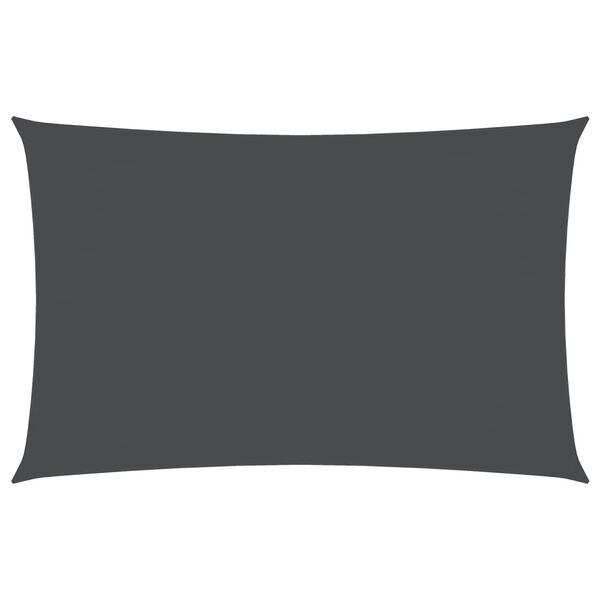 vidaXL solsejl 3,5x5 m rektangulær oxfordstof antracitgrå