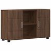vidaXL Sideboard med d&oslash;r Brun eg 88,5 x 30,5 x 55,5 cm Konstrueret tr&aelig;