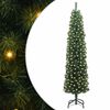 vidaXL Kunstigt juletr&aelig; med stativ Gr&oslash;n 210 cm PVC og St&aring;l og Plastik