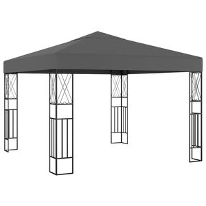 vidaXL pavillon 3x3 m stof antracitgr&aring;