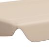 vidaXL baldakin til havegynge 150/130x105/70 cm beige