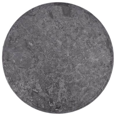 vidaXL bordplade Ø50x2,5 cm marmor grå