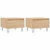 vidaXL sofaborde 2 stk. 50x46x35 cm konstrueret tr&aelig; sonoma-eg