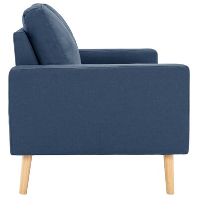 vidaXL 3-personers sofa stof blå