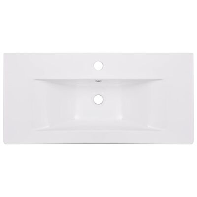 vidaXL indbygget håndvask 81x39,5x18,5 cm keramisk hvid