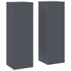 vidaXL Planteholder 2 stk. Antracit 24 x 24 x 75 cm Koldvalset st&aring;l