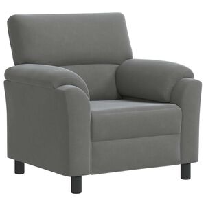 vidaXL Sofa M&oslash;rkegr&aring; 94 x 85 x 93 cm Fl&oslash;jl