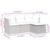 vidaXL sofas&aelig;t til haven 4 dele med hynder polyrattan beige