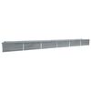 vidaXL h&aelig;vet plantekasse 600x80x45 cm galvaniseret st&aring;l gr&aring;