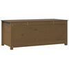 vidaXL opbevaringskasse 110x50x45,5 cm massivt fyrretr&aelig; gyldenbrun