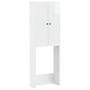 vidaXL Toilet Skab EDE Hvid h&oslash;jglans 66 x 25,5 x 190 cm