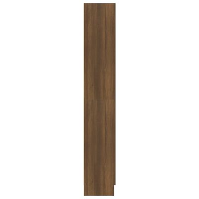 vidaXL bogskab 82,5x30,5x185,5 cm konstrueret træ brun egetræsfarve