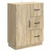 vidaXL Sideboard Sonoma-eg 66 x 34,5 x 87 cm Konstrueret tr&aelig;