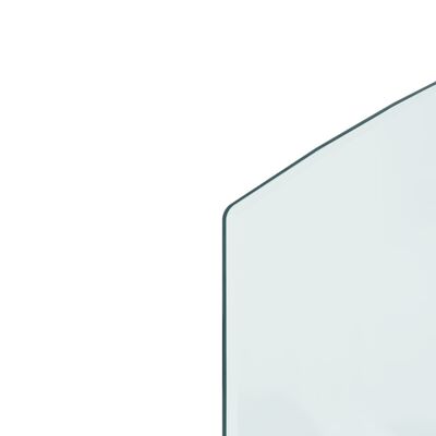 vidaXL glasplade til pejs 100x50 cm