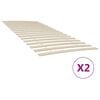 vidaXL sengelameller med 34 lameller 2 stk. 100x200 cm