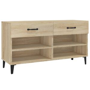 vidaXL skoreol 102x35x55 cm konstrueret tr&aelig; sonoma-eg