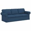 vidaXL Sofa 2 pcs Bl&aring; 215 x 82 x 80 cm Stof