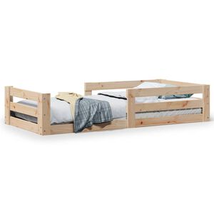 vidaXL sengeramme uden madras 70x140 cm massivt fyrretr&aelig;