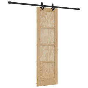 vidaXL Skyded&oslash;r ORKDAL 61 x 198,5 cm Massivt fyrretr&aelig; Naturfarvet
