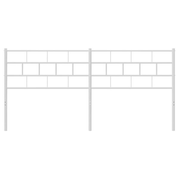 vidaXL udskiftningsgavl 180 cm metal hvid