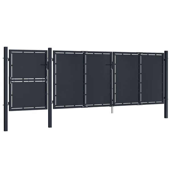 vidaXL havel&aring;ge 4x1,75 m metal antracitgr&aring;