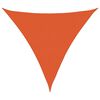 vidaXL solsejl 5x5x5 m 160 g/m&sup2; trekantet HDPE orange