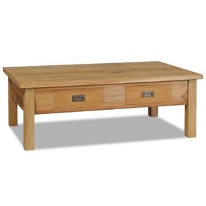 vidaXL sofabord 100x60x35 cm massivt teaktr&aelig;