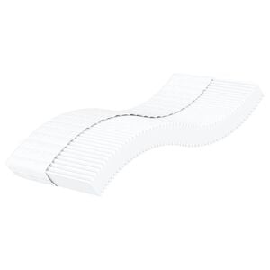 vidaXL skummadras 80x210 cm h&aring;rdhed H2 H3 hvid