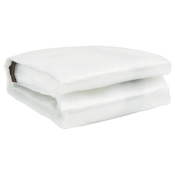 vidaXL klar presenning med &oslash;jer 6x8 m polyethylen