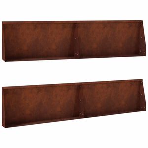 vidaXL St&oslash;ttemur 4 stk. 100 x 12 x 30 cm Cortenst&aring;l Rusten