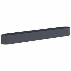vidaXL H&aelig;vet Havebed Antracit 380 x 40 x 40 cm St&aring;l