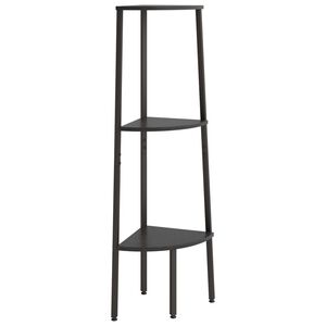 vidaXL stigereol med 3 hylder 45,5x31,5x120 cm sort