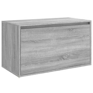 vidaXL entr&eacute;b&aelig;nk 80x40x45 cm konstrueret tr&aelig; gr&aring; sonoma-eg