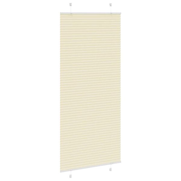 vidaXL Pliss&eacute;gardin fl&oslash;de 85x200 cm Stofbredde 84,4 cm Polyester